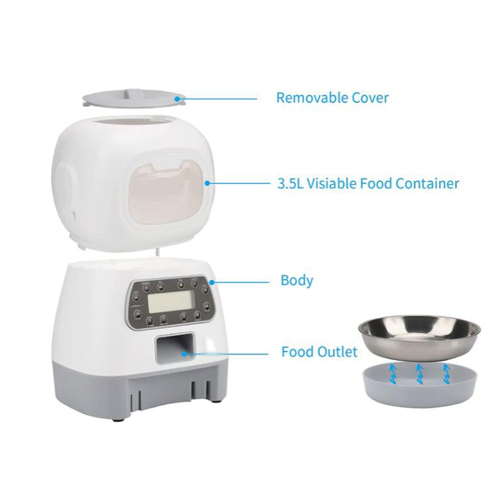 Automatic Smart Pet Feeder 3.5L Dispenser