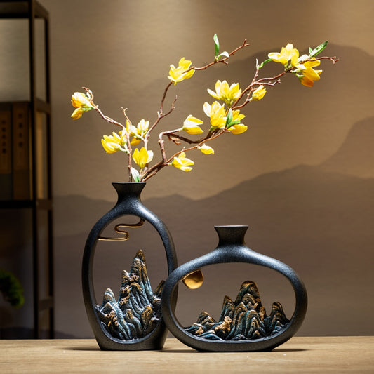 Japanese Style Feng Shui Wealth Vase